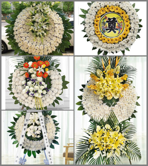 四川成都彭州市桂花镇花圈速递